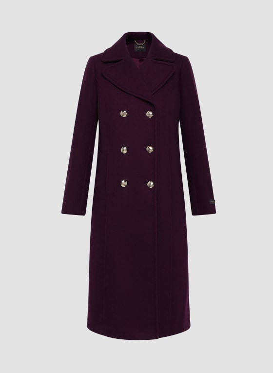 Stretch Wool Blend Coat