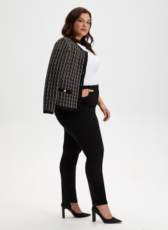 Straight Leg Pull-On Jeans