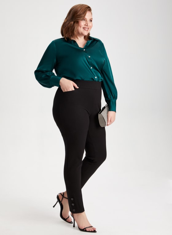 Pull-On Straight Leg Pants