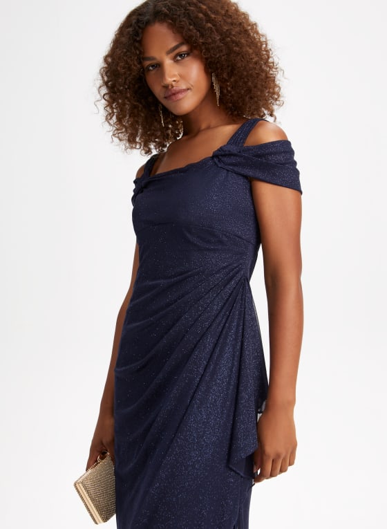 Drape Neck Dress