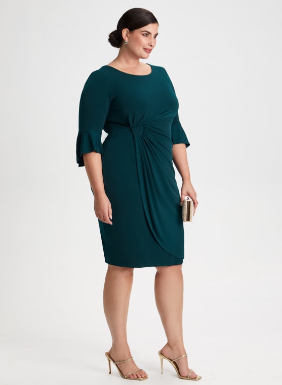 Draped Sheath Dress