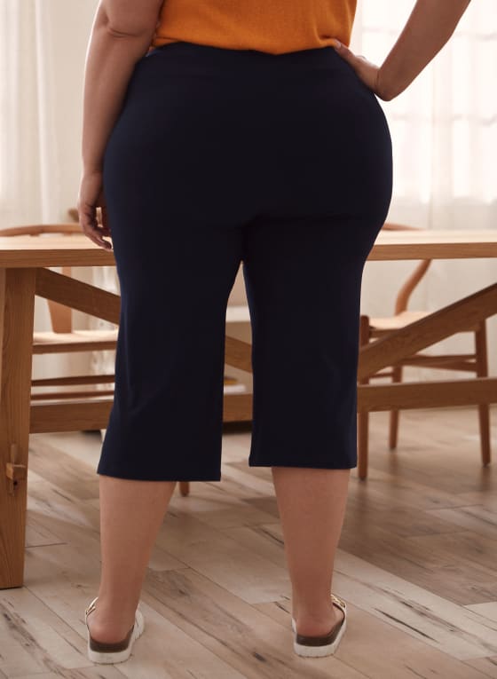 Side Slit Pull-On Capris