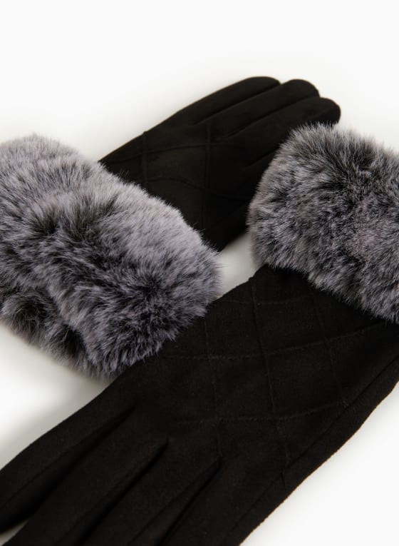 Faux Fur Cuff Gloves