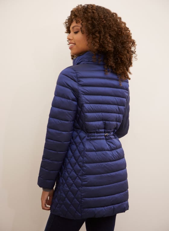 Packable Vegan Down Quilted Coat