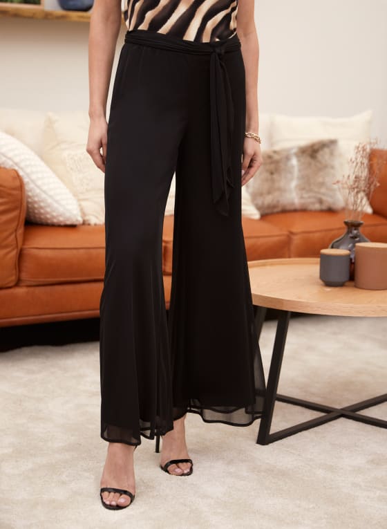 Pull-On Wide Leg Pants