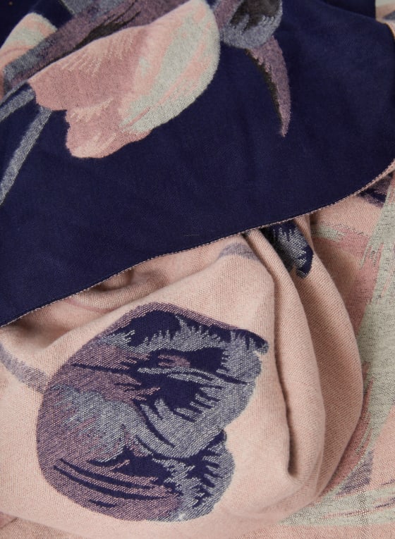 Tulip Print Reversible Scarf