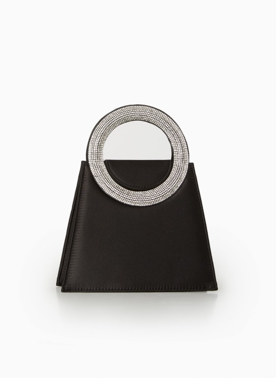 Rhinestone Handle Clutch