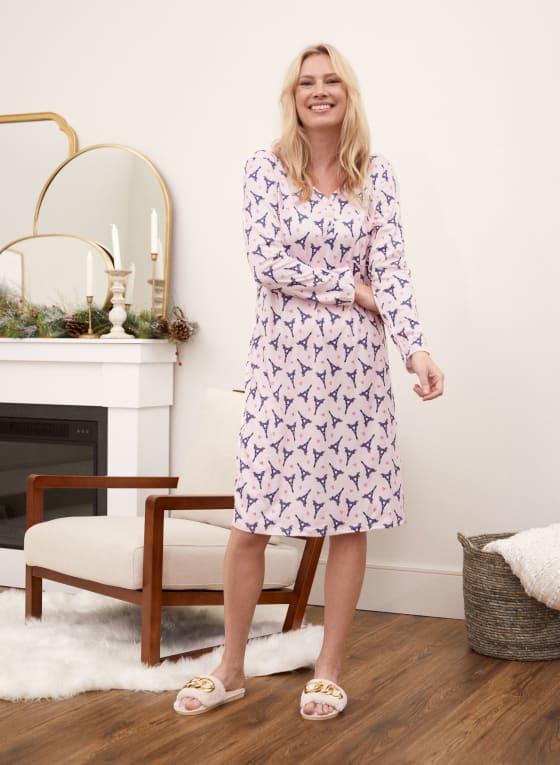 Paris Print Nightgown