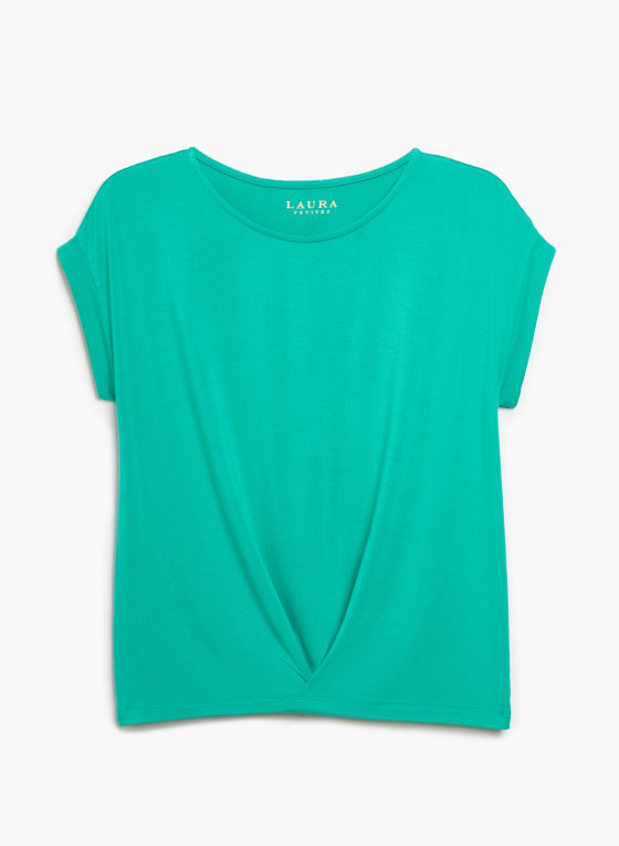 Drop Shoulder Scoop Neck Top