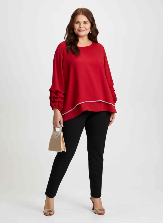Tiered Sleeve Blouse