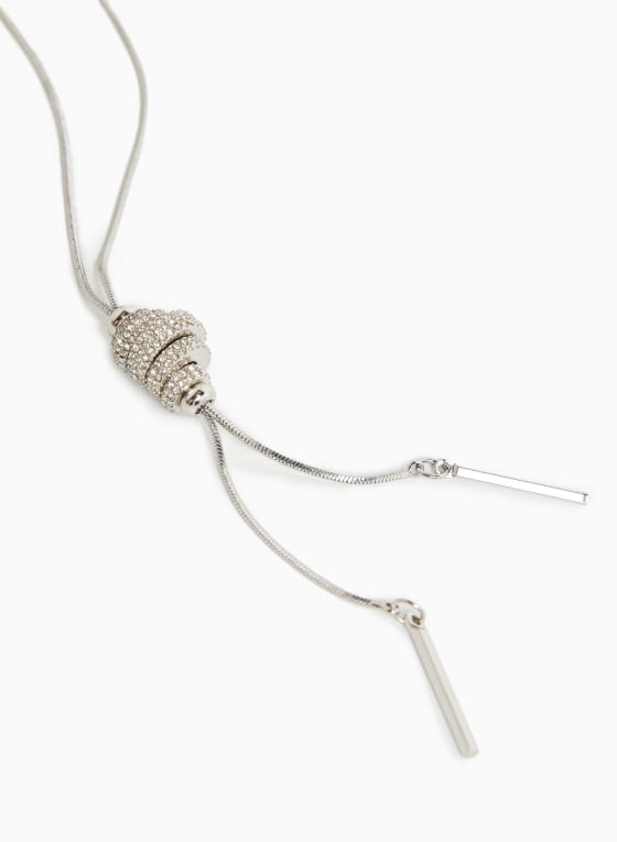 Crystal Y Necklace