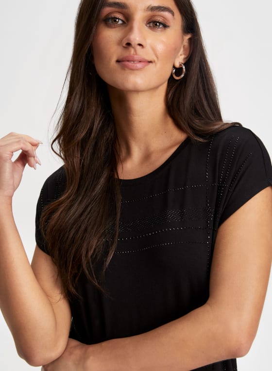 Rhinestone Detail Tee