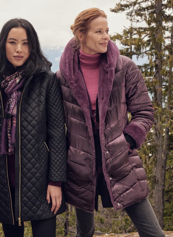 Reversible Faux Fur Coat