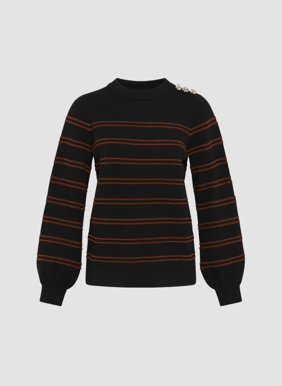 Stripe Print Sweater