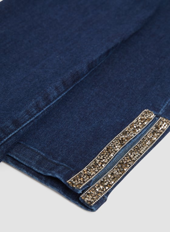 Pull-On Straight Leg Jeans