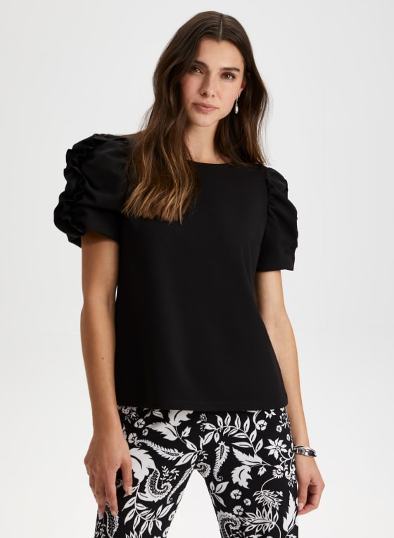 Short Puff Sleeve Top
