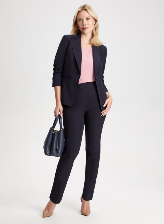 Notched Collar Blazer