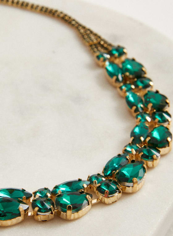 Double Row Crystal Necklace