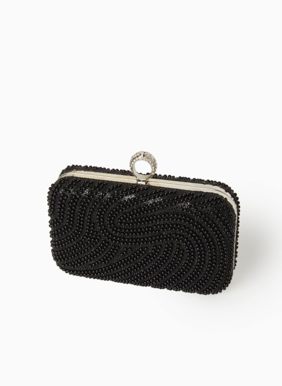 Pearl-Adorned Clutch