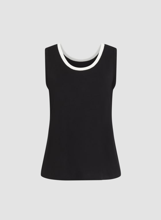 Sleeveless Crew Neck Sweater