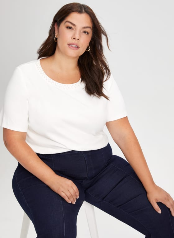 Pearl Trim Top