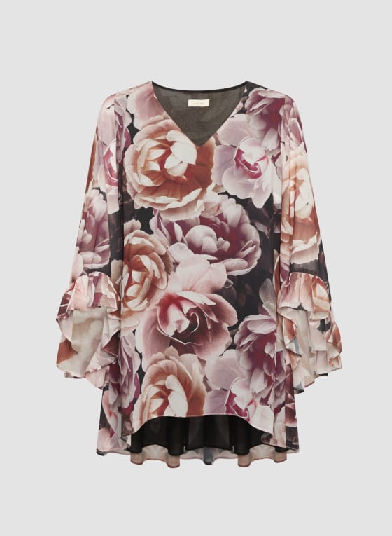 Floral 3/4 Sleeve Blouse