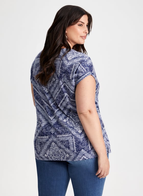 Paisley & Diamond Print Tee