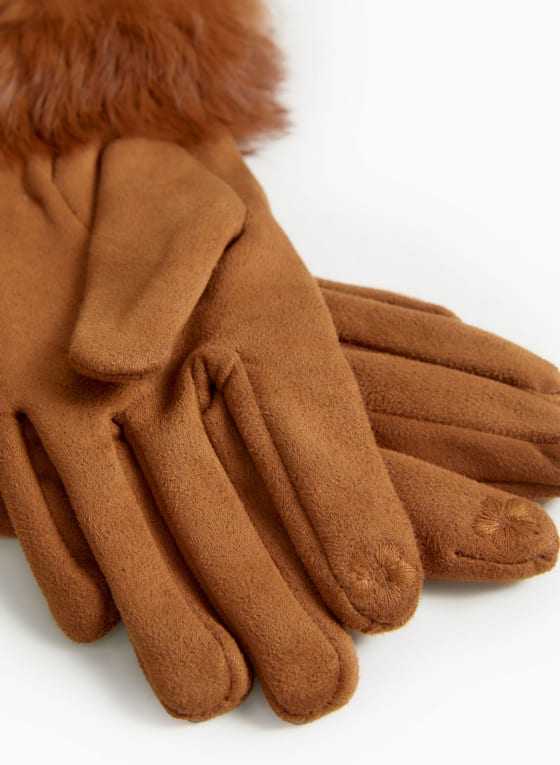 Genuine Fur Cuff Gloves