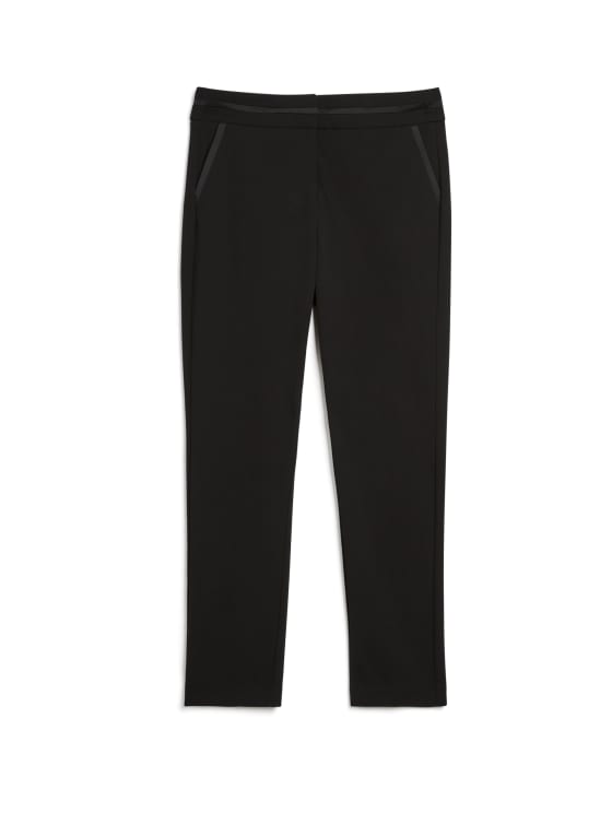 City Fit Satin Detail Pants