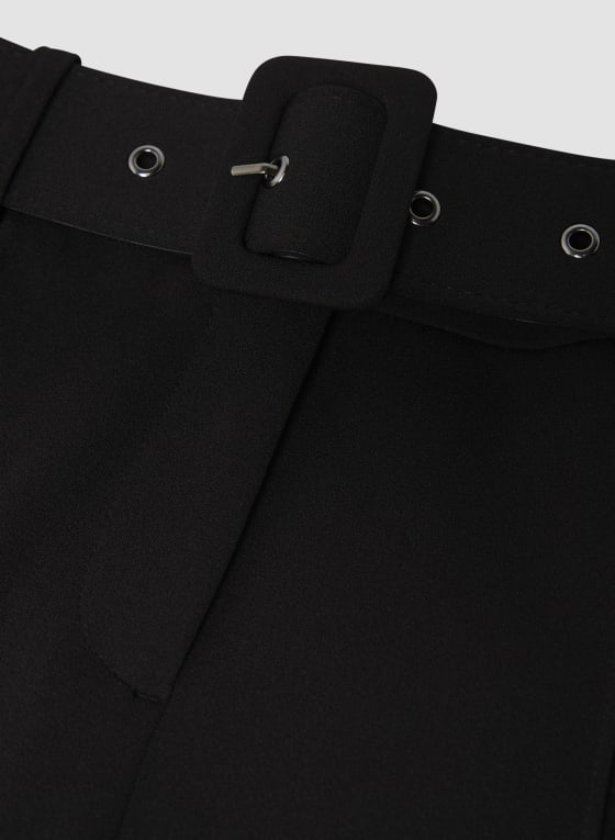 Belted Straight Leg Pants