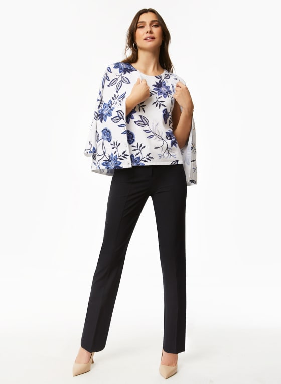Sleeveless Floral Print Knit Top