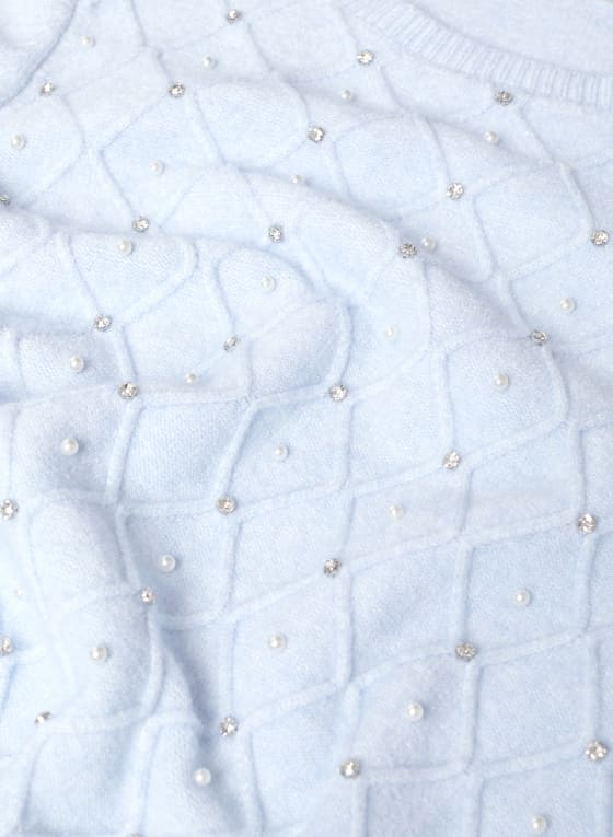 Embellished Crew Neck Sweater