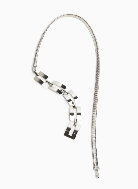 Rectangular Link Stretch Chain Belt