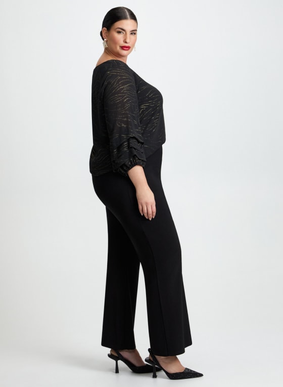 Pull-On Bootcut Pants