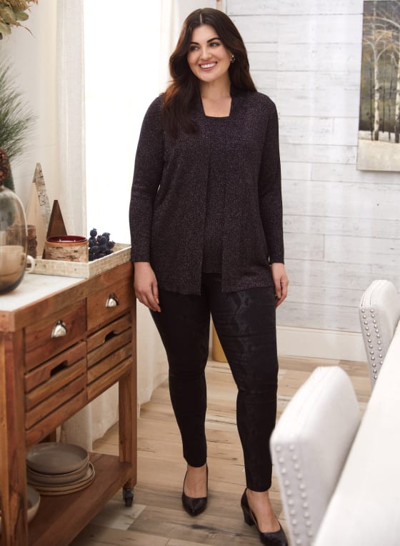 Fooler Cardigan With Shimmer