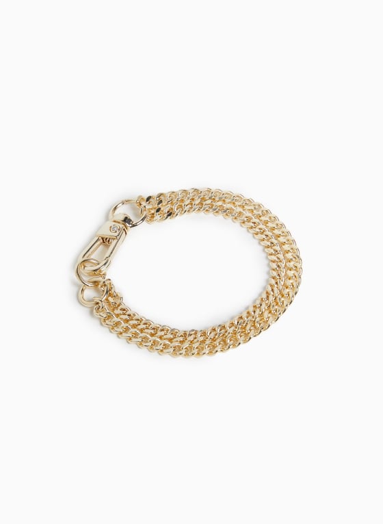 Double Row Chain Link Bracelet