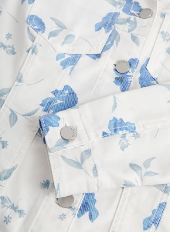 Floral Print Denim Jacket