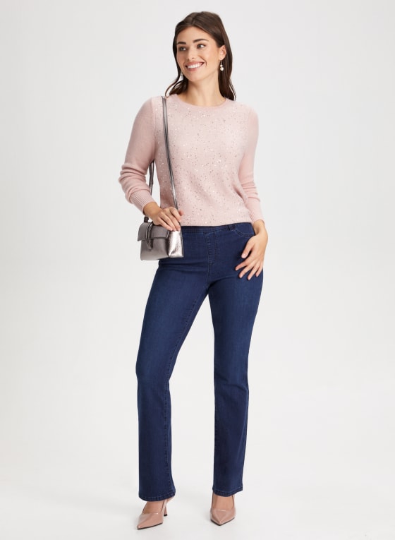 Mini Sequin Crewneck Sweater