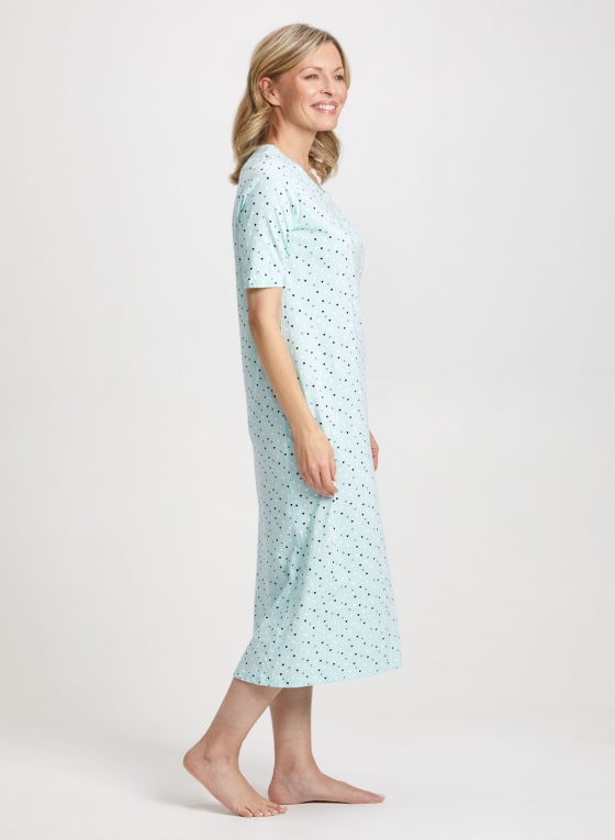 Heart Print Nightgown