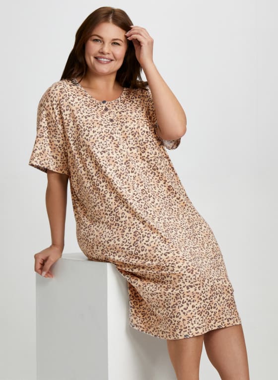 Animal Print Nightgown