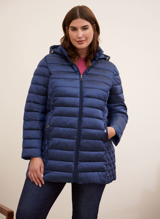 Packable Vegan Down Quilted Coat