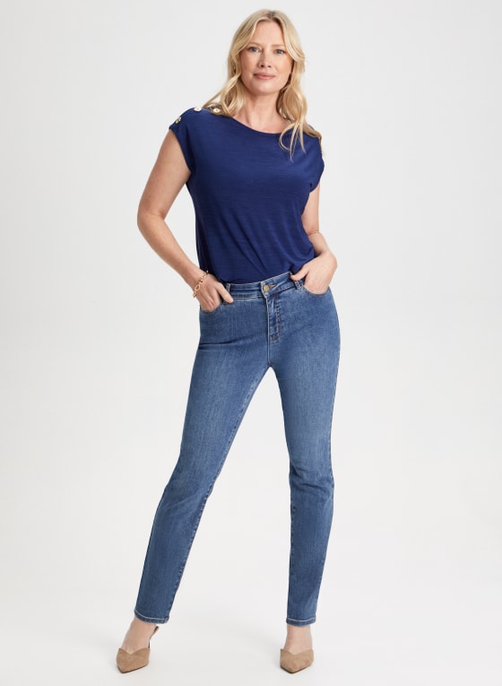 Essential High Rise Slim Leg Jeans
