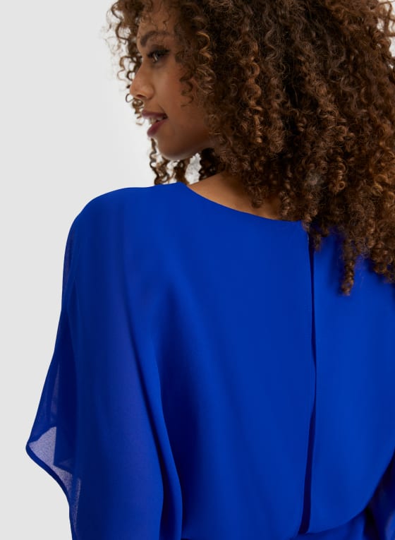 Tie Waist Chiffon Dress