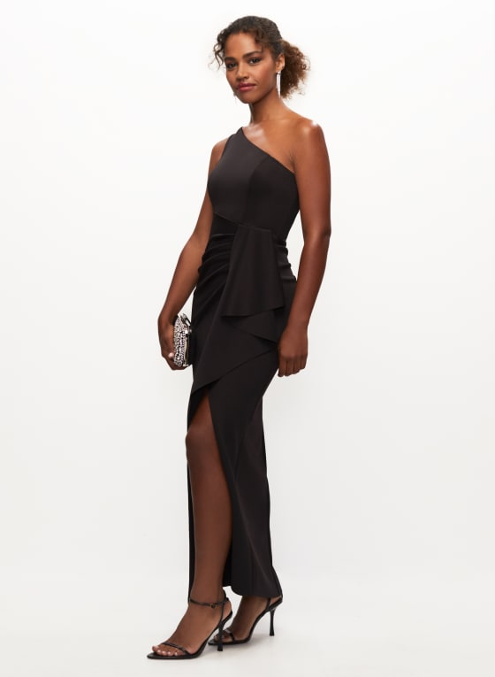 One-Shoulder Ruched Dress