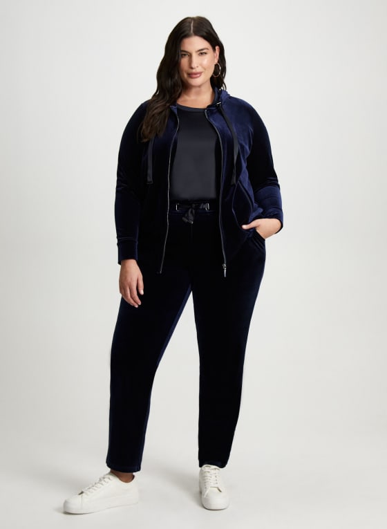 Hooded Velour Top