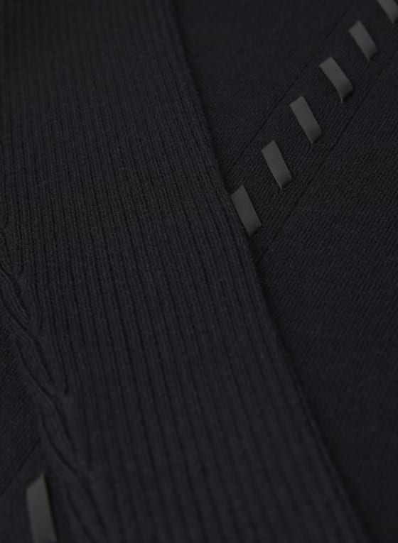 Stitch Detail Cowl Neck Sweater