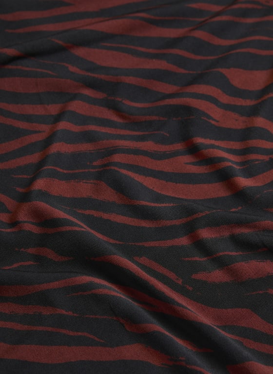 Zebra Print Dolman Sleeve Top