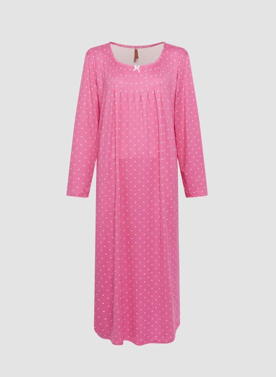 Polka Dot Print Nightgown