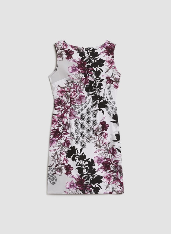Floral & Paisley Print Sheath Dress