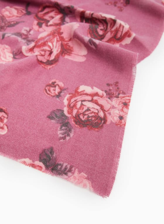 Rose Print Scarf